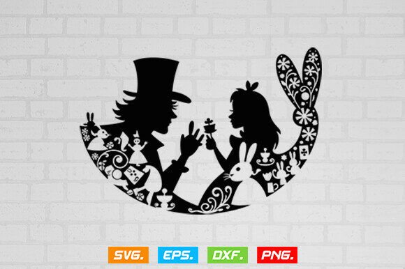 Alice in Wonderland SVG, Alice Clipart