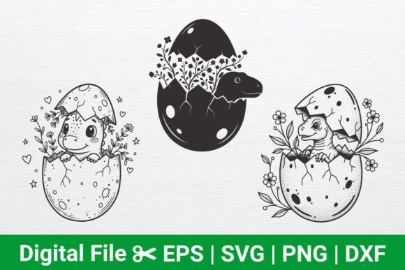 Baby Dinosaur Egg SVG Bundle: A Creative Powerhouse for Designers and Crafters