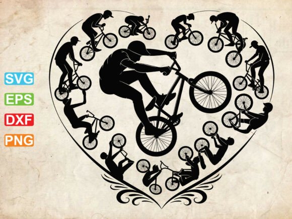 BMX Freestyle Svg and BMX Bike Rider Clipart: A Creative Resource for Digital Design
