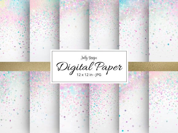 Dreamy Pastel Confetti Digital Paper: A Versatile Creative Resource