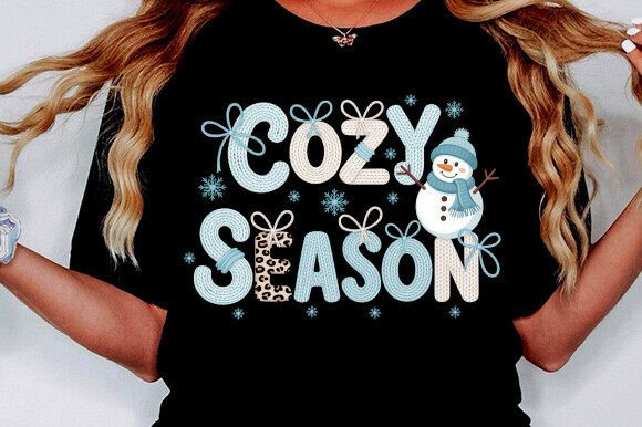 Faux Yarn Cozy Season Winter Png: A Versatile Design for Creative Projects