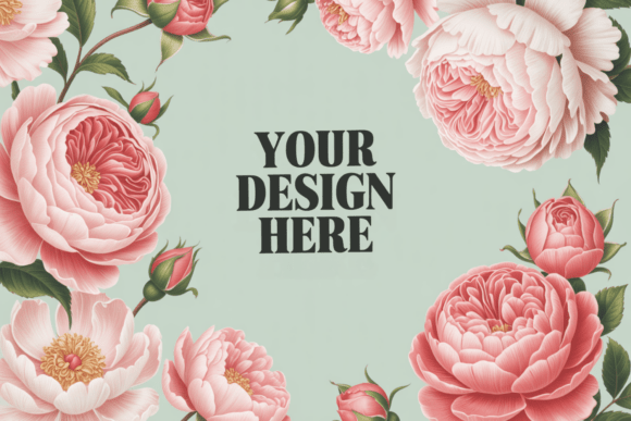 Floral Mockup Background 3: Elevate Your Design Projects with Professional Quality
