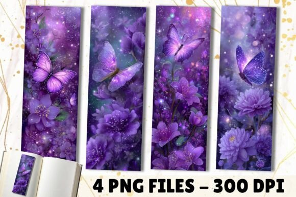 Flower Butterfly Floral Magical Bookmark