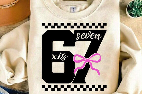 Funny 67 Png,Six Seven Svg Pink Bow SVG: A Must-Have for Creative Projects