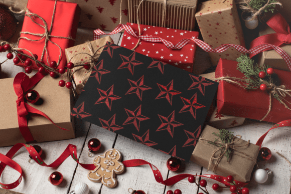 Glitter Xmas Stars: Elegant Holiday Design