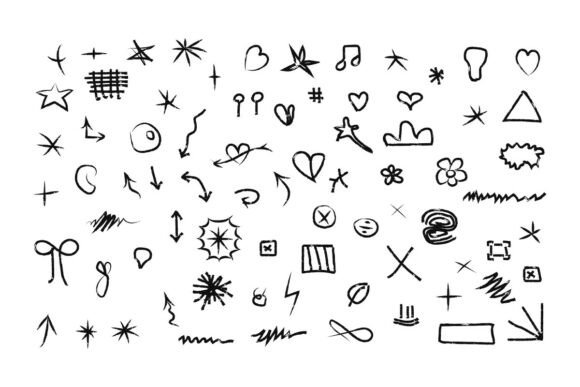 Hand-Drawn Doodle Symbols and Shapes: A Strategic Tool for Creative Expression