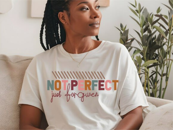 Not Perfect Just Forgiven SVG