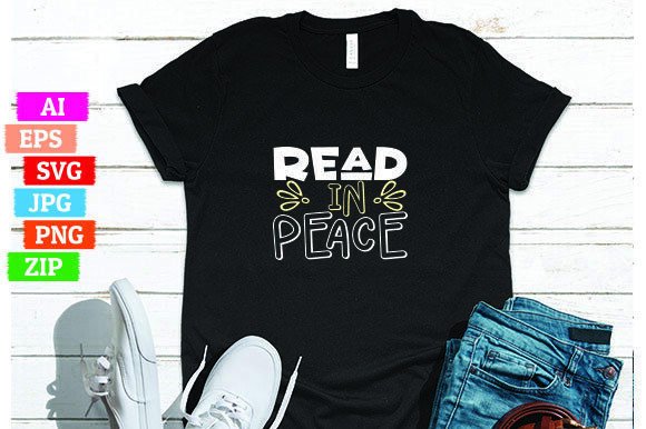 Read in Peace: A Unique T-shirt Design for Print on Demand Businesses