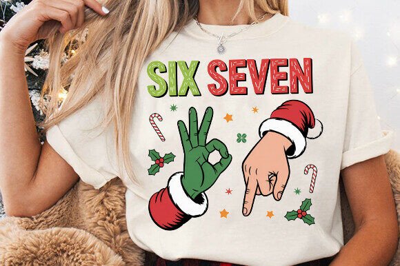 Six Seven 6 7 PNG, Christmas Xmas PNG: A Creative Resource for All