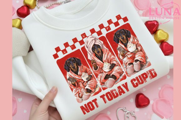 Snarky Dachshund Valentine's Day PNG
