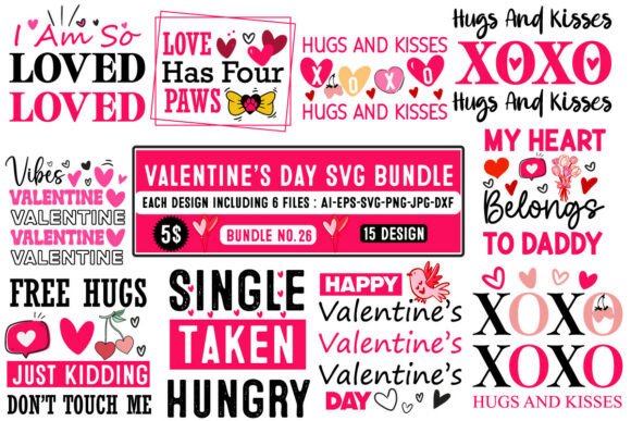 Valentine's Day SVG Bundle