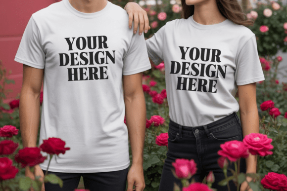 Valentine’s Day Couple Shirt Mockup 29: A Creative Tool for Every Designer